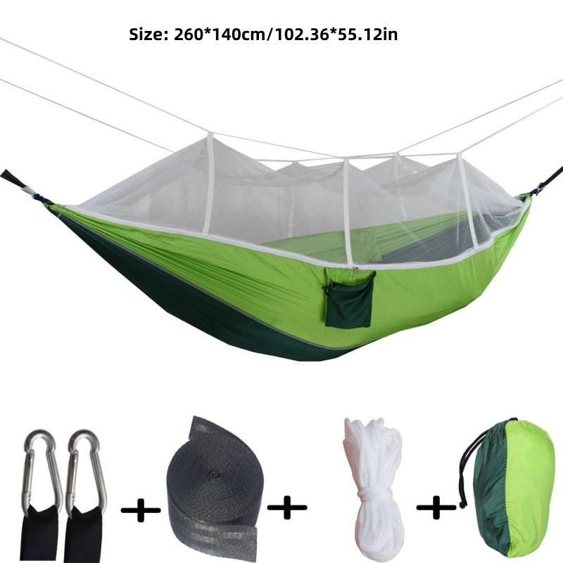 Кемпинг на открытом воздухе быстрораскладной гамак противомоскитный защита от бокового падения портативный кемпинг гамак против разрывов москитная сетка